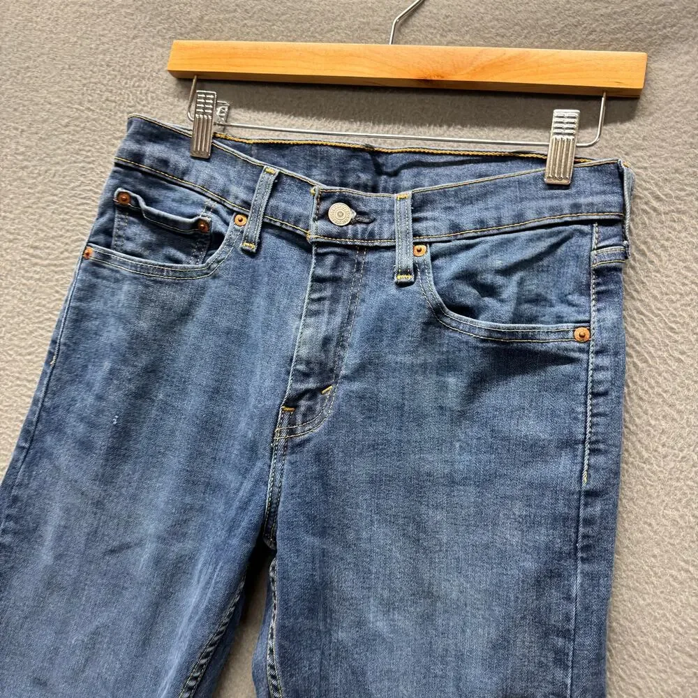 Levi's 502 Jeans Classic Taper Fit‎ Mens 30x32 (30x30 ACTUAL) Blue Denim Stretch